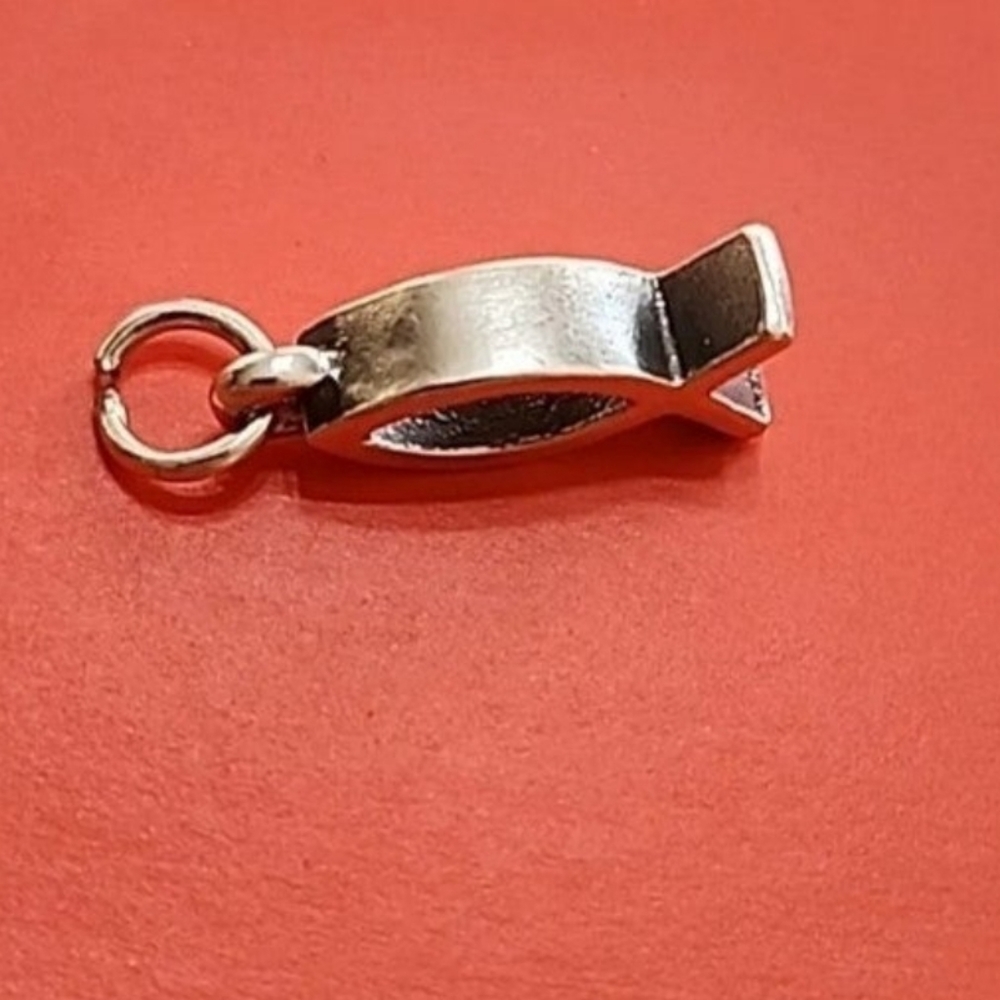 Retired James Avery Sterling Silver DEEP Ichthus Fish Charm